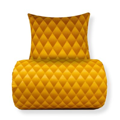 Dobbelt sengetøj 200x220 cm - 100% bomuldssatin - Orange 3D harlekinmønster