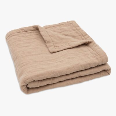 Jollein Tæppe Jaquar Muslin, Biscuit