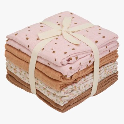 Pippi Musselin Tæppe 8-pak, Sepia Rose