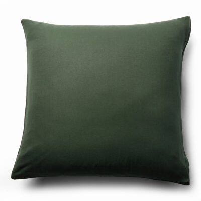 Pudebetræk 60x63 cm - Microfiber - Ensfarvet mørkegrøn