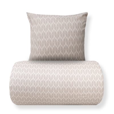 Dobbelt sengetøj 200x220 cm - Microfiber - Sandfarvet mønster