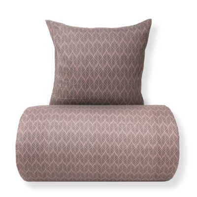 Dobbelt sengetøj 200x220 cm - Microfiber - Brunt mønster