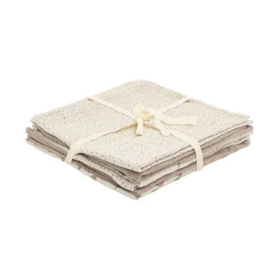 Pippi Stofble 6-pak 65x65 - Silver Lining