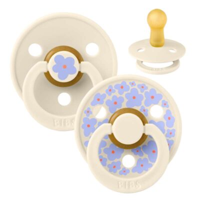 BIBS - Sutter Studio Colour rund 2 PACK - Jasmine Latex - Size 2 - Ivory Mix
