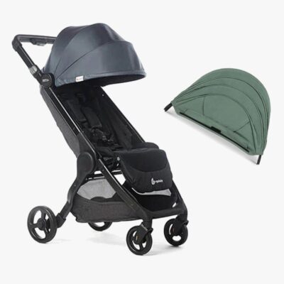 Ergobaby Metro+ Klapvogn inkl. Ekstra Kaleche, Slate Grey/Sea Grass
