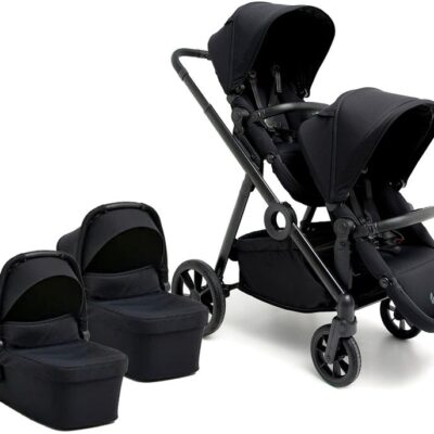 Beemoo Pro Multi 2 Tvillingevogn, Coffee Black