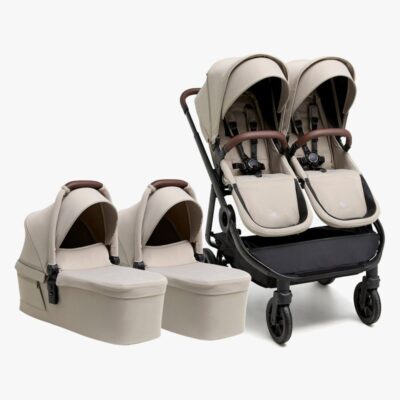 Beemoo Pro Twin 2 Tvillingevogn, Latte Beige
