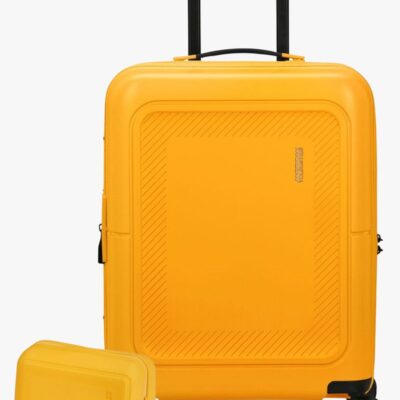 American Tourister Dashpop Kuffert 41-47L & Toilettaske POP, Golden Yellow