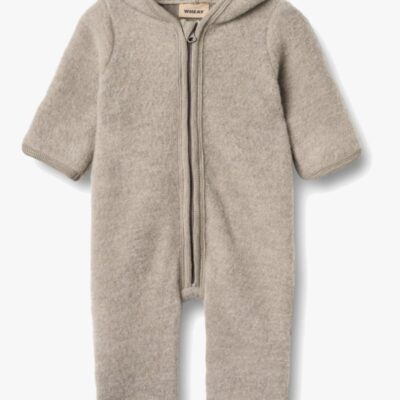 Wheat Ata Flyverdragt Merinould, Khaki Melange, 80