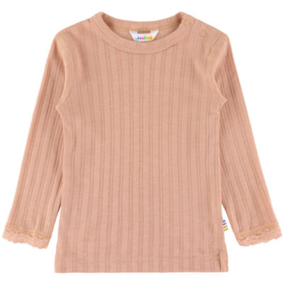 Joha Bluse - Uld/Silke - Fersken