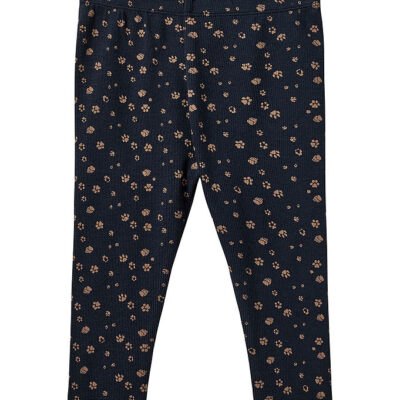 Sofie Schnoor Leggings - Rib - Dark Blue m. Print