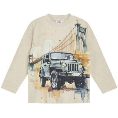 Hust and Claire Bluse - Anton - Wheat Melange m. Jeep