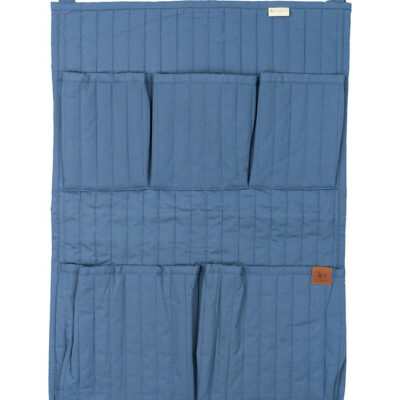 Fabelab Vægophæng m. Lommer - Quilted - 45x65 cm - Vintage Blue