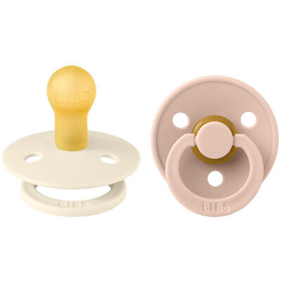 BIBS Sut Colour 2-pak Latex Størrelse 1, Ivory/Blush