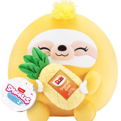 Snackles Bamse - 25 cm - Dovendyret Sandy m. Tropical Gold