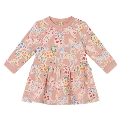 Stella McCartney Kids Sweatkjole - Rosa m. Heste