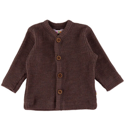 Joha Cardigan - Strik - Uld - Mørkebrun