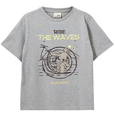 Sofie Schnoor T-shirt - Gråmeleret m. Kanin