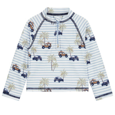 Hust and Claire Badebluse - Maiak - Hvid/Bl�