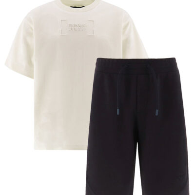 Emporio Armani T-shirt/Shorts - Off White/Navy
