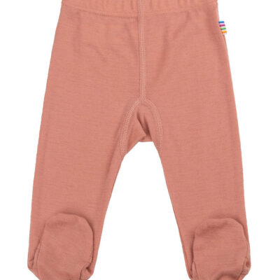 Joha Leggings m. Fødder - Uld - Laks
