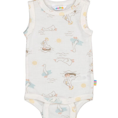 Joha Body u/æ - Uld/Silke - Off White m. Print