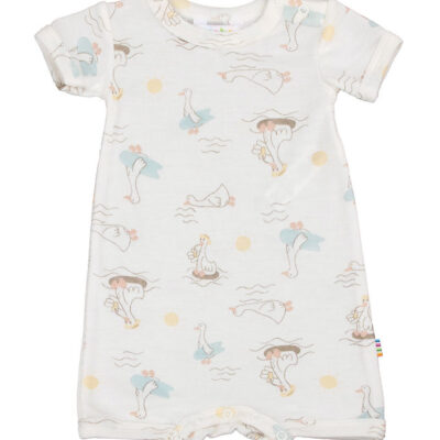 Joha Sommerdragt - Uld/Silke - Off White m. Print