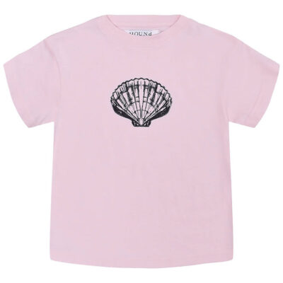 Hound T-shirt - Cropped - Soft Pink m. Muslingeskal