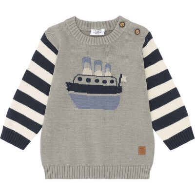 Hust and Claire Bluse - Strik - Pilou - Seagrass