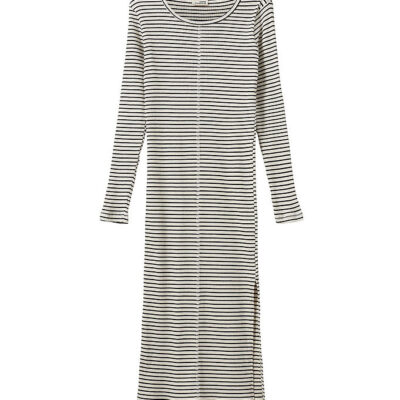 Sofie Schnoor Kjole - Rib - Facitasy - Black Striped