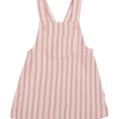 Joha Kjole - Pinafore - Lyserød m. Striber