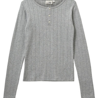 Sofie Schnoor Bluse - PetriciaSY Poientelle - Gråmeleret m. Hulm