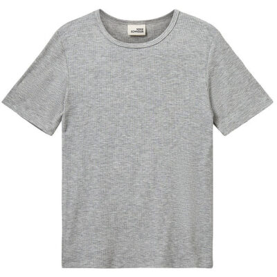 Sofie Schnoor T-shirt - Nataliasy - Rib - Gråmeleret