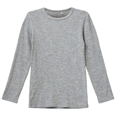 Sofie Schnoor Bluse - Rib - Petriciask - Gråmeleret