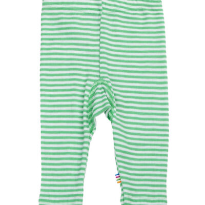 Joha Leggings - Rib - Uld/Silke - Off White/Grøn