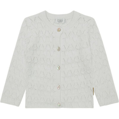 Hust and Claire Cardigan - Strik - Cilja - White m. Hulmønster