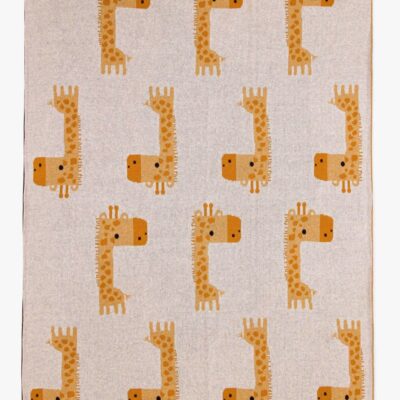 Bizzi Growin Strikket Tæppe Aio Baby, Gilbert Giraffe