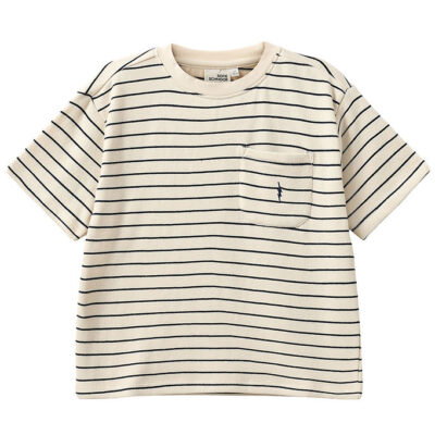 Sofie Schnoor T-Shirt - Antique White W. Blue