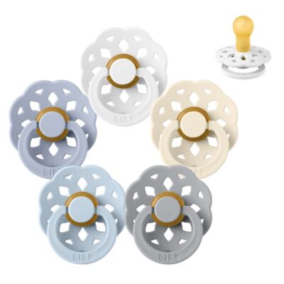 BIBS Rund Boheme Sut - Sampak - 5 stk. - Str. 1 - Soft and Clear