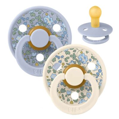 BIBS X Liberty Colour Sutter - 2-pak - Str. 2 - Rund - Eloise/Du