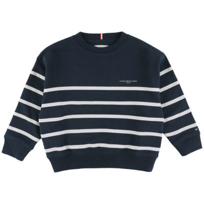 Tommy Hilfiger Sweatshirt - Mini Corp - Dark Night Navy Stripe