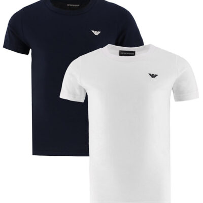 Emporio Armani T-shirts - 2-pak - Navy/Hvid