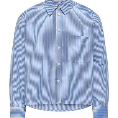 Kids Only Skjorte - KogEma - Bright White/Mazarine Blue