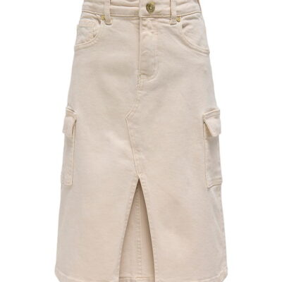 Kids Only Denimnederdel - Kogemily Cargo - Ecru