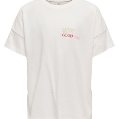 Kids Only T-shirt - Koglia - Cloud Dancer/Sun