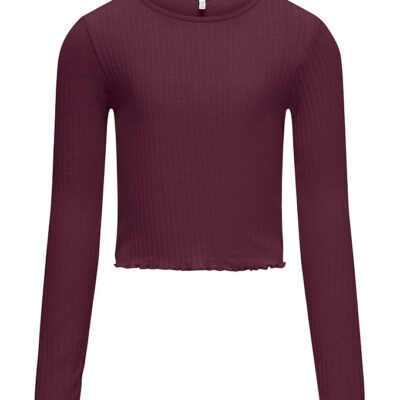 Kids Only Bluse - Rib - KogNella - Mauve Wine