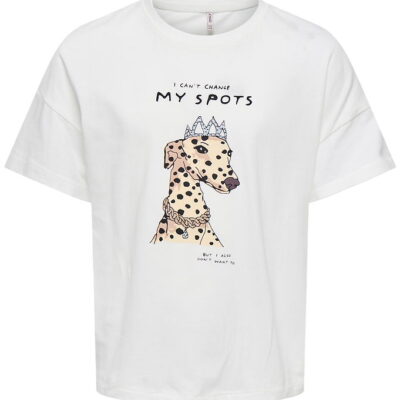Kids Only T-shirt - KogBaria - Cloud Dancer/Spots