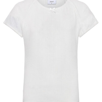 Grunt T-shirt - GRPlujol - Hvid m. Hulmønster