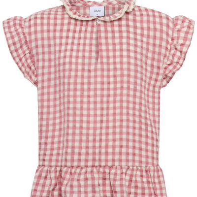 Grunt Top - GrArte - Rosa/Hvidternet
