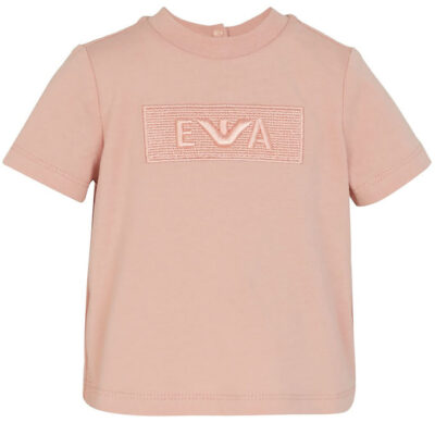 Emporio Armani T-shirt - Mahogany Rose m. Broderi